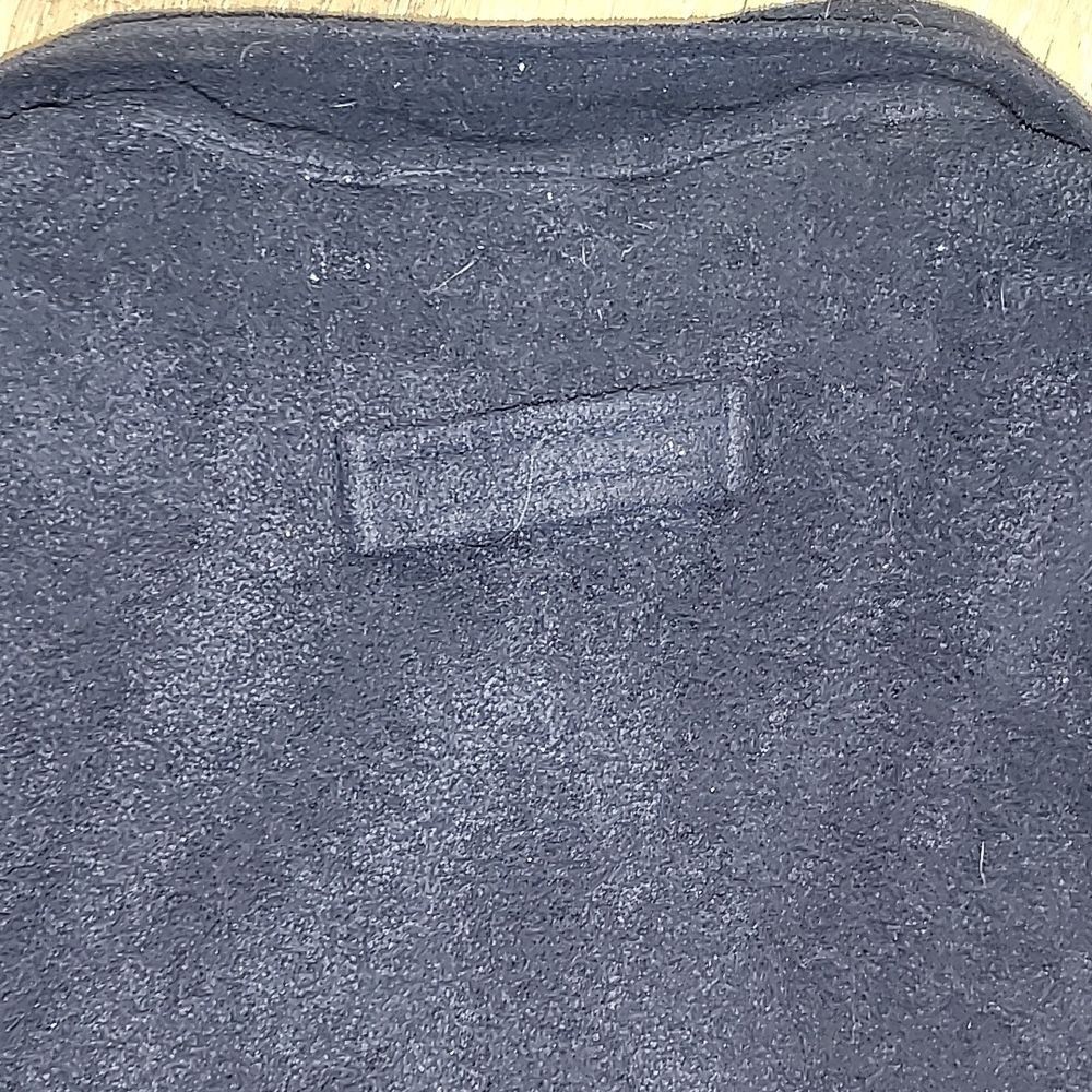 90s Rare Point North Black Fleece Shirt Vintage Beautiful Buttun Up - Picture 6 of 6